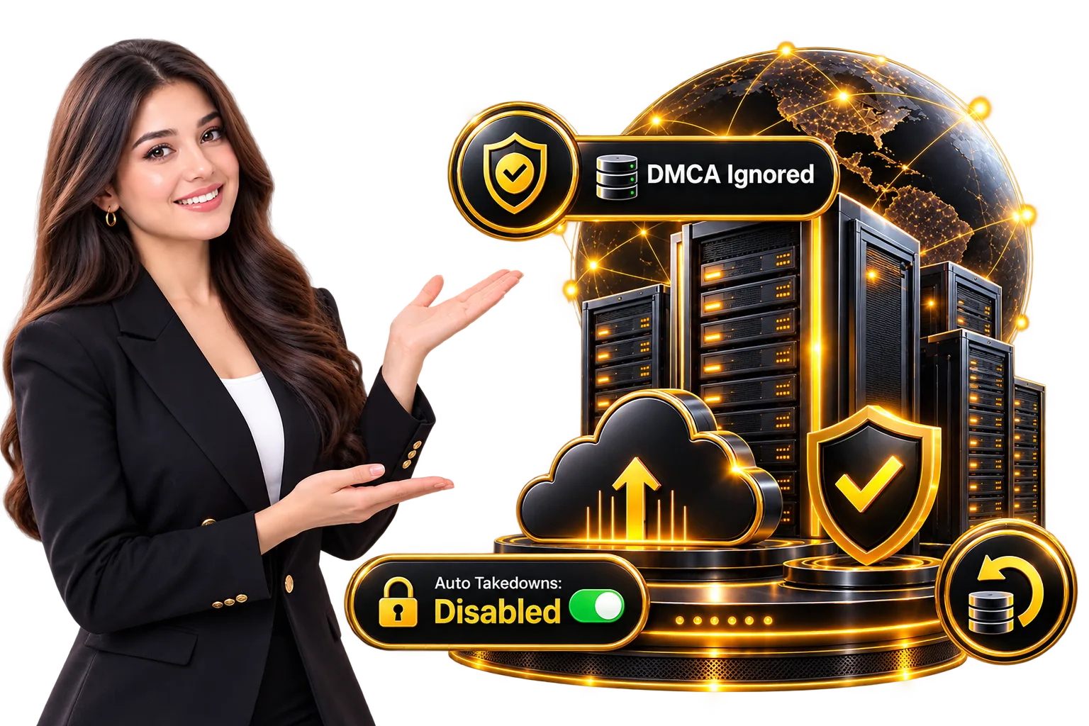 DMCA Gözardı Hosting, VPS & Dedicated Sunucular